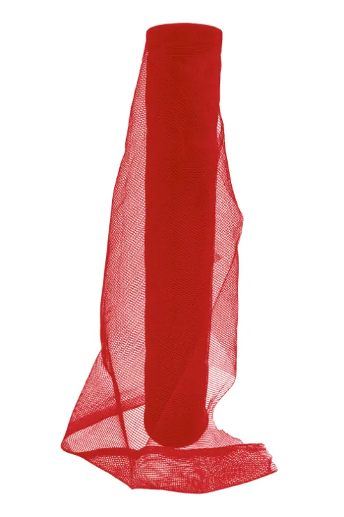 Standard Duty Fire Retardant Debris Netting Roll - Red (Front View)