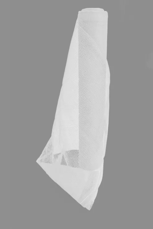 Standard Duty Fire Retardant Debris Netting Roll - White (Front View)