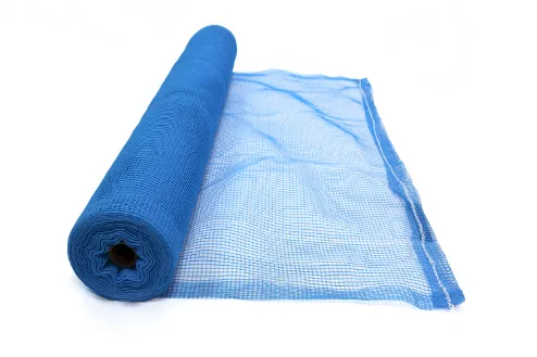 Standard Duty Fire Retardant Debris Netting Roll - Blue (Detail View)