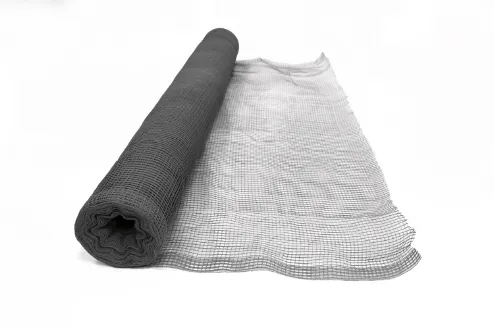 Standard Duty Fire Retardant Debris Netting Roll - Gray (Detail View)