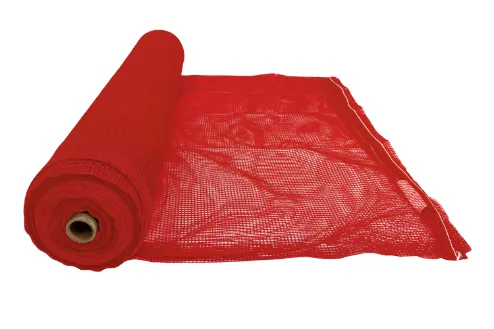 Standard Duty Fire Retardant Debris Netting Roll - Red (Detail View)