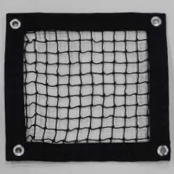 Lacrosse net panel with webbing border