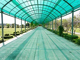 Shade cloth installation example