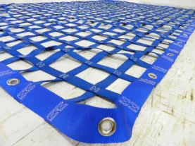 Blue cargo net grommets