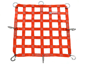 Cargo netting rings