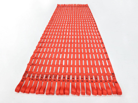 Custom cargo netting loops orange