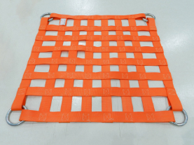 Custom orange cargo net net rings