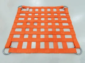 Custom orange cargo net net rings