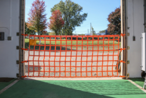 48" Tall Loading Dock Safety Net with Debris Liner