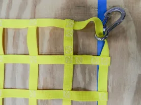 Custom yellow cargo net snaphooks