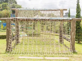Rope Cargo Net on Posts