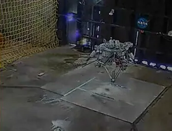Custom barrier net in use at NASA
