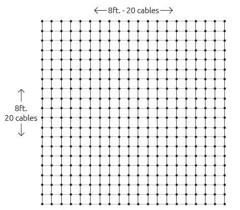 4-inch mesh 1/8 cable diagram