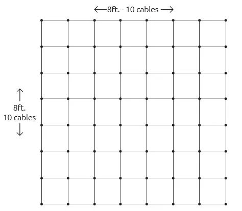12-inch mesh size diagram